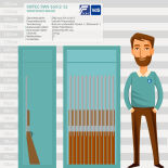 Sistec SWT160/2-12 Waffenschrank mit Schlüsselschloss