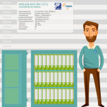 Müller Safe BN 117/2 Stahlbüroschrank mit Schlüsselschloss